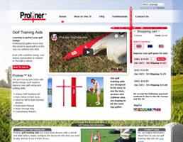 Website design for ProLiner Golf